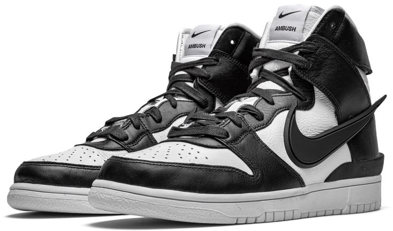 Nike Nike Dunk High Ambush Black White Zwart
