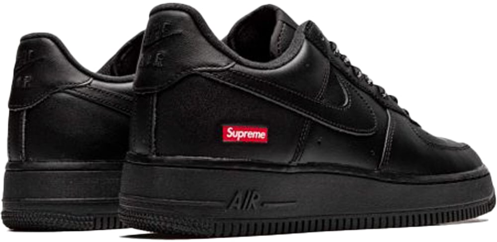 Nike Nike x Supreme Air Force 1 Low 'Black' Zwart