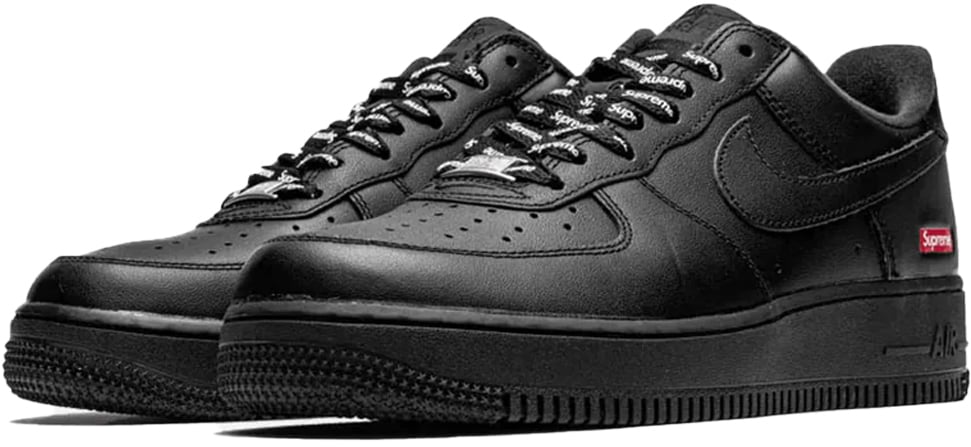 Nike Nike x Supreme Air Force 1 Low 'Black' Zwart