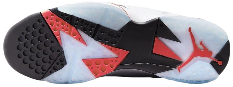 Nike Air Jordan 7 Retro White Infrared Zwart