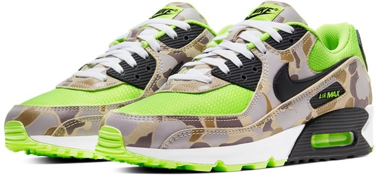 Nike Nike Air Max 90 Duck Camo Green Volt Groen