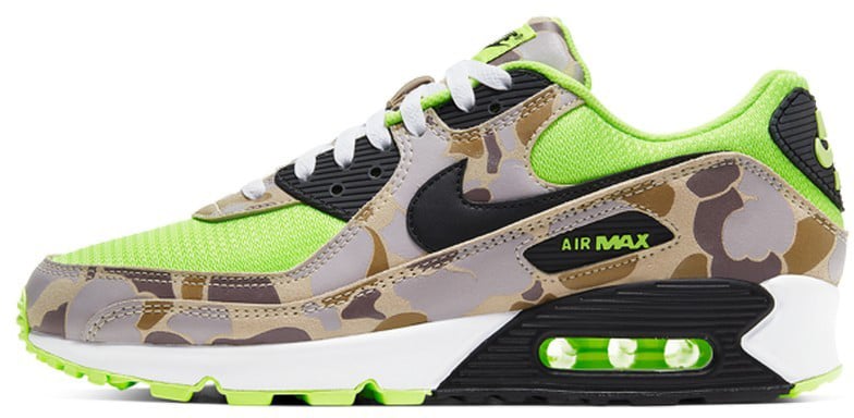Nike Nike Air Max 90 Duck Camo Green Volt Groen