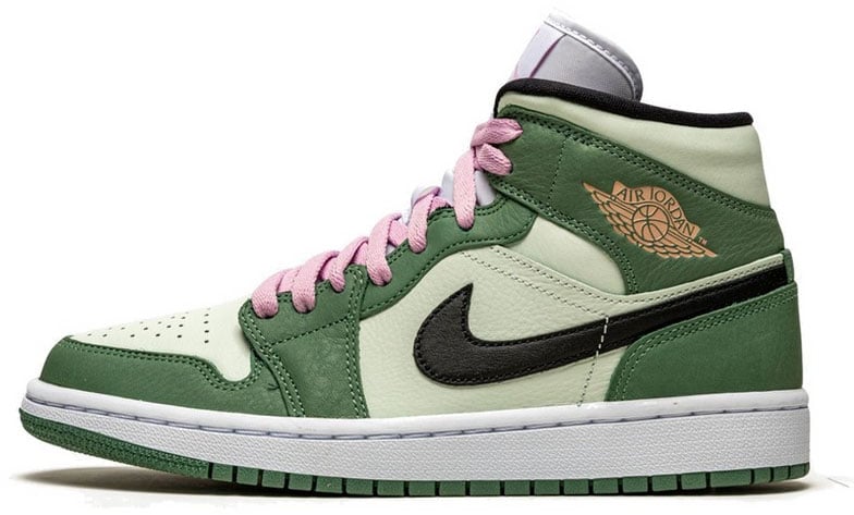 Nike Air Jordan 1 Mid Dutch Green Roze