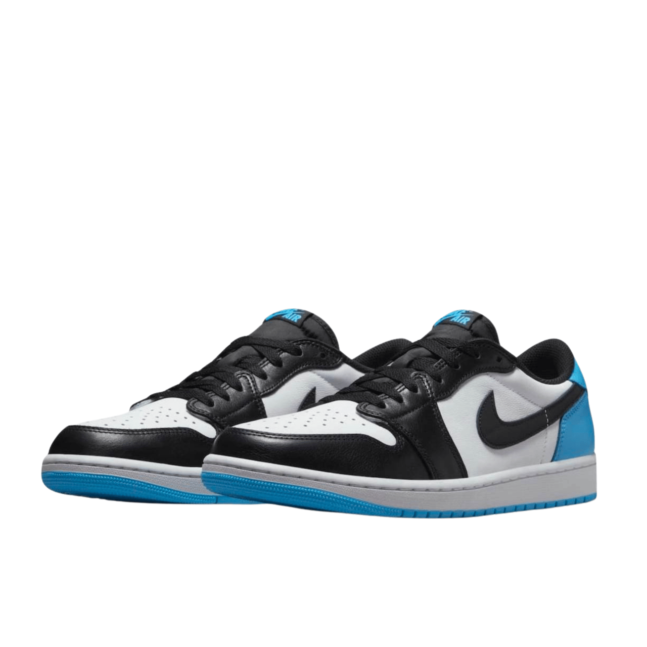 Nike Air Jordan 1 Low Black Dark Powder Blue (W) Divers