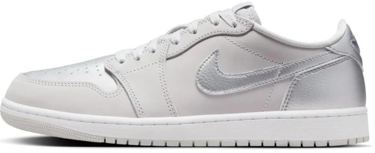 Nike Air Jordan 1 Low OG Metallic Silver Grijs