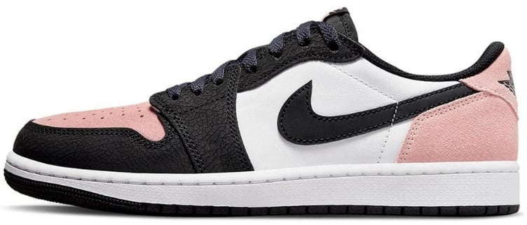 Nike Air Jordan 1 Low OG Bleached Coral Zwart