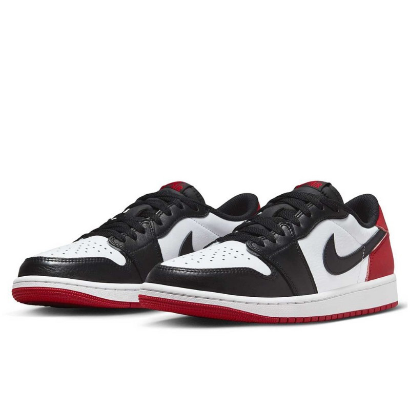 Nike Air Jordan 1 Retro Low OG Black Toe (2023) Zwart