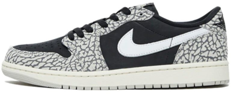 Nike Air Jordan 1 Retro Low OG Black Cement Zwart