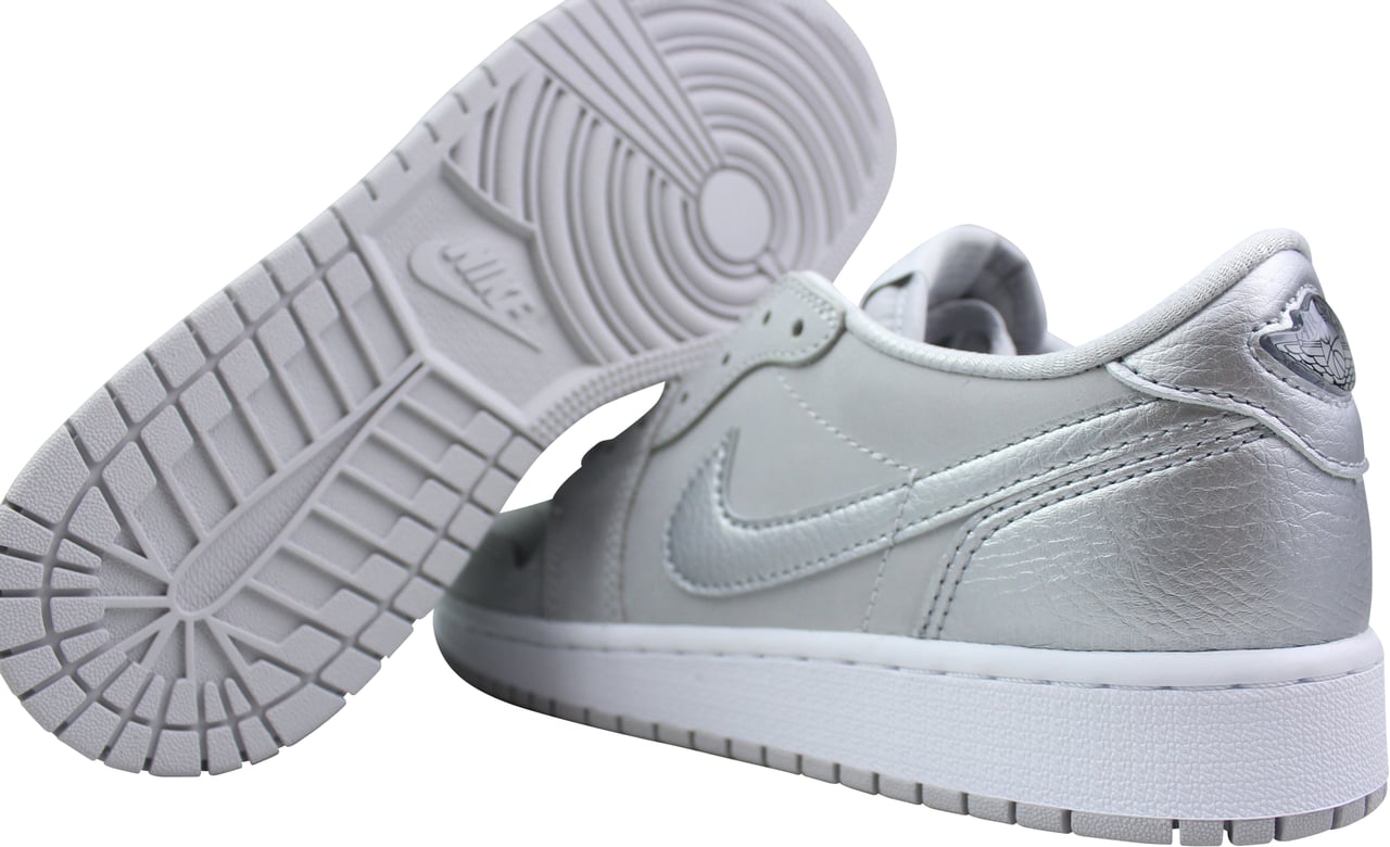 Nike Air Jordan 1 Low OG GS 'Metallic Silver' Metallic