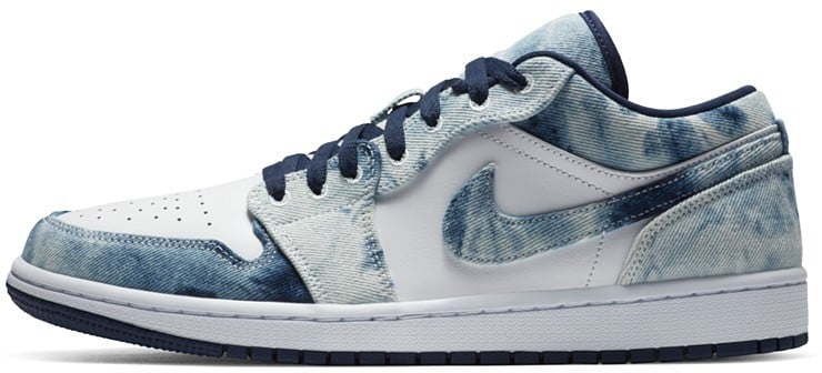 Nike Air Jordan 1 Low Washed Denim Wit