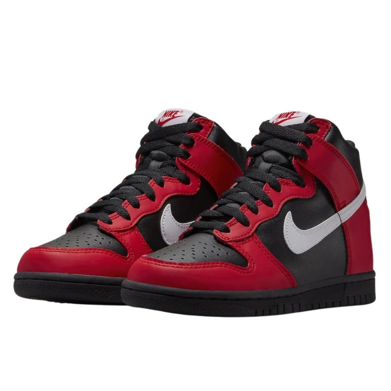 Nike Nike Dunk High Black Red Zwart