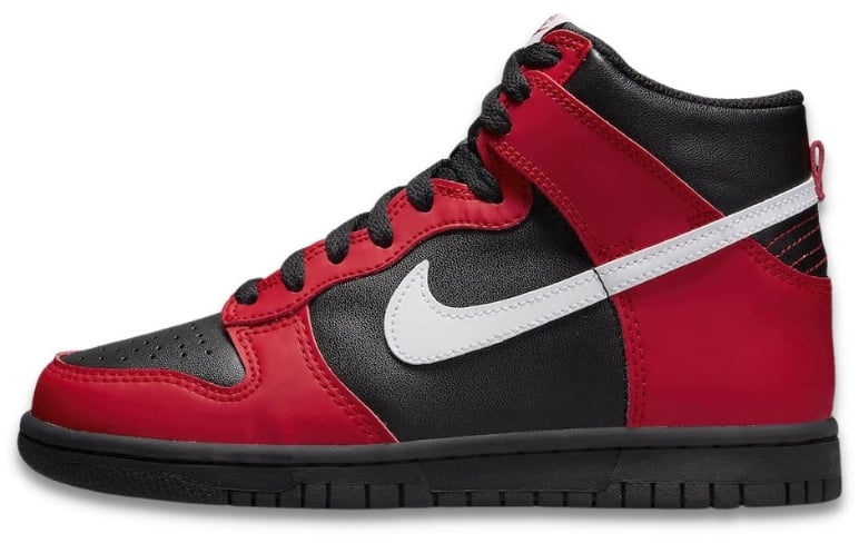 Nike Nike Dunk High Black Red Zwart