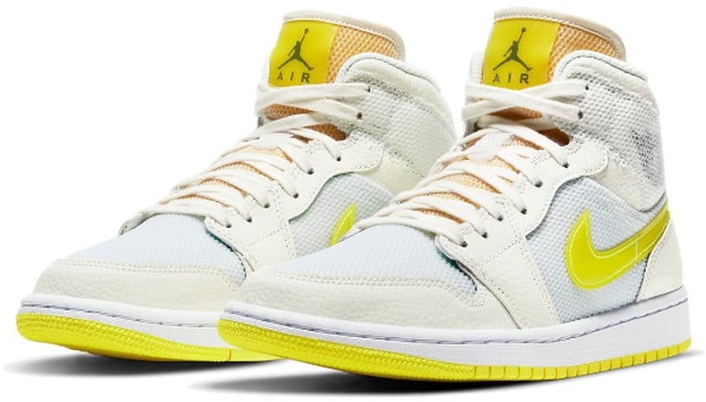 Nike Air Jordan 1 Mid SE Voltage Yellow Wit