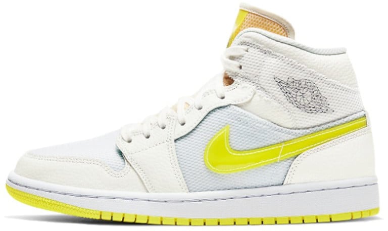 Nike Air Jordan 1 Mid SE Voltage Yellow Wit