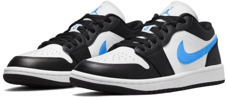 Nike Air Jordan 1 Low Black University Blue White Zwart
