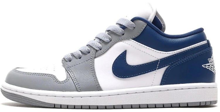 Nike Air Jordan 1 Low Stealth French Blue Grijs