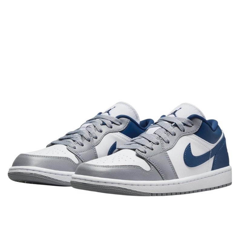 Nike Air Jordan 1 Low Stealth French Blue Grijs