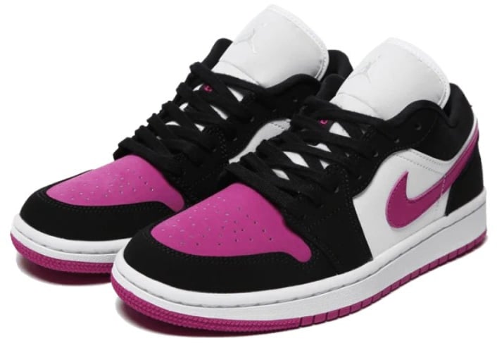 Nike Air Jordan 1 Low Black Cactus Flower Zwart