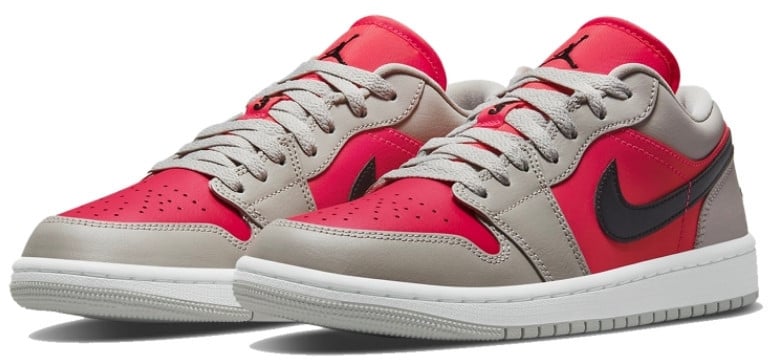 Nike Air Jordan 1 Retro Low Light Iron Ore Siren Red Roze