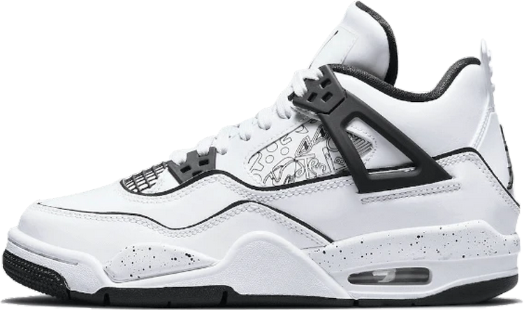 Nike Air Jordan 4 DIY Zwart