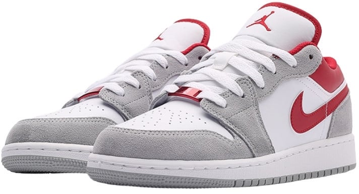 Nike Air Jordan 1 Low SE Light Smoke Grey Gym Red Wit