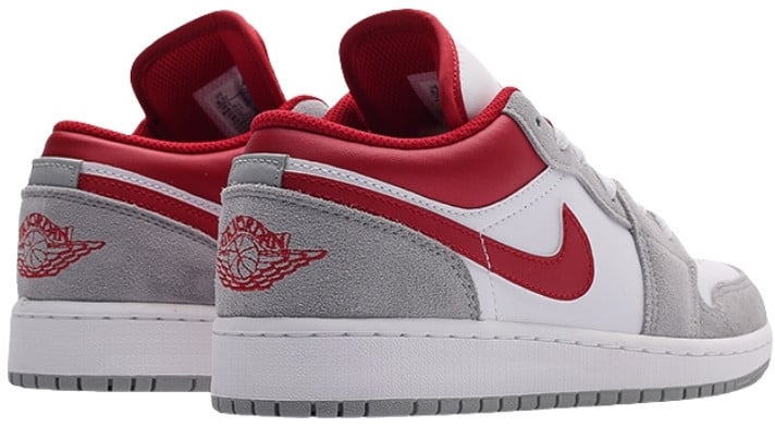 Nike Air Jordan 1 Low SE Light Smoke Grey Gym Red Wit