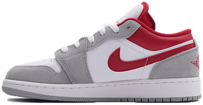 Nike Air Jordan 1 Low SE Light Smoke Grey Gym Red Wit