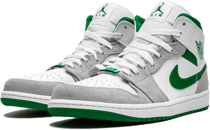 Nike Air Jordan 1 Mid Grey Green Divers