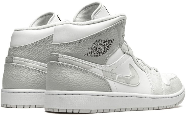 Nike Air Jordan 1 Mid Grey Camo Wit