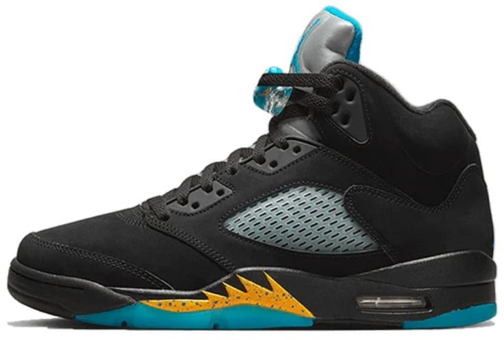 Nike Air Jordan 5 Aqua Zwart