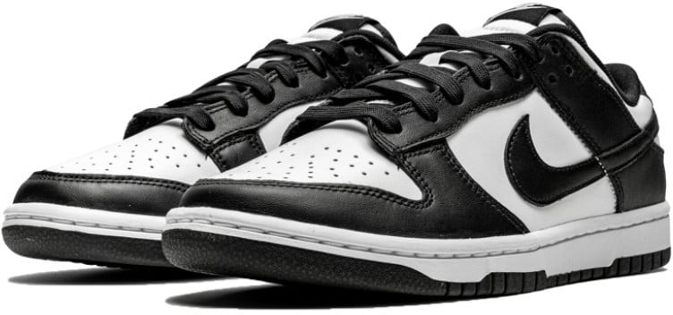 Nike Nike Dunk Low White Black (Panda) Zwart