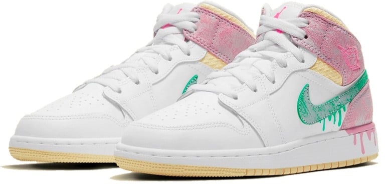Nike Air Jordan 1 Mid Paint Drip Wit