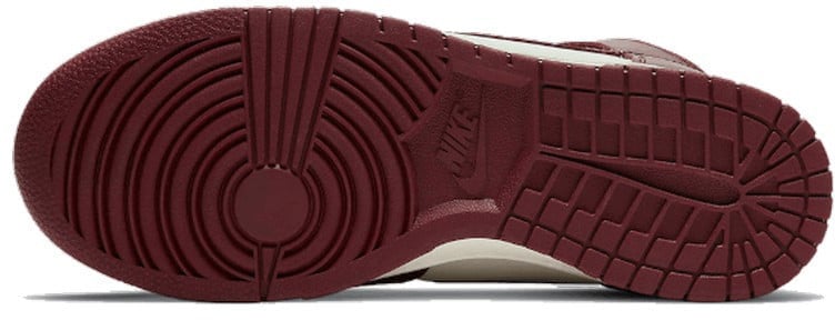 Nike Nike Dunk High Sail Team Red Maroon