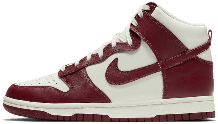 Nike Nike Dunk High Sail Team Red Maroon