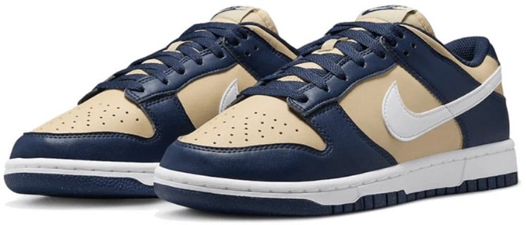 Nike Nike Dunk Low Next Nature Midnight Navy Gold Blauw