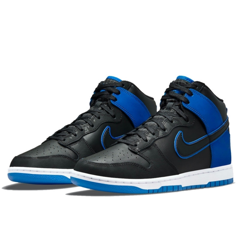 Nike Nike Dunk High SE Camo Black Royal Zwart