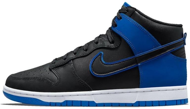 Nike Nike Dunk High SE Camo Black Royal Zwart