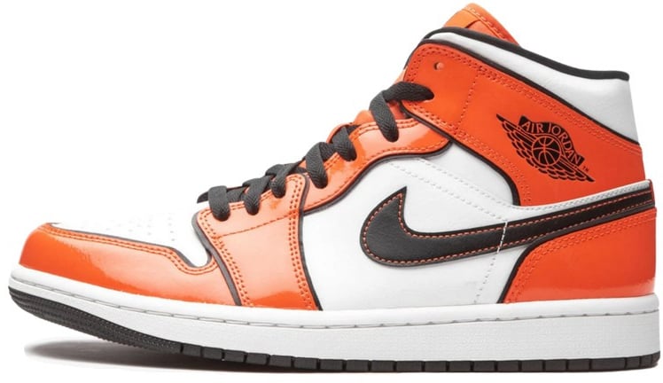 Nike Air Jordan 1 Mid Turf Orange Zwart