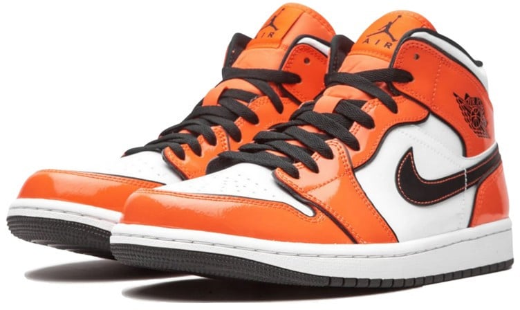 Nike Air Jordan 1 Mid Turf Orange Zwart