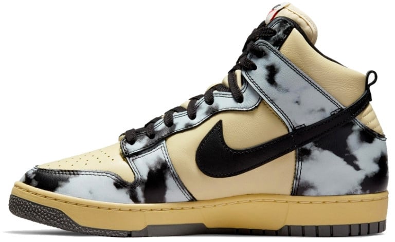 Nike Nike Dunk High 1985 Black Acid Wash Blauw