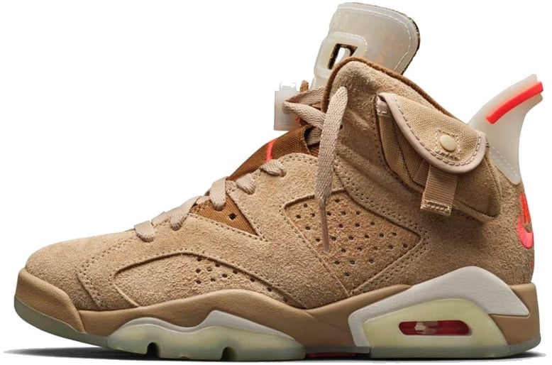 Nike Air Jordan 6 Retro Travis Scott British Khaki Bruin