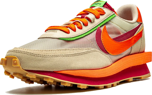 Nike Nike LD Waffle Sacai Clot Net Orange Blaze Oranje