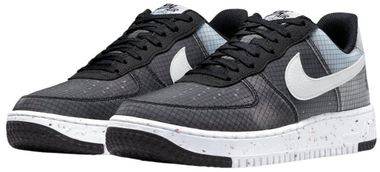 Nike Nike Air Force 1 Low Crater Black White Zwart