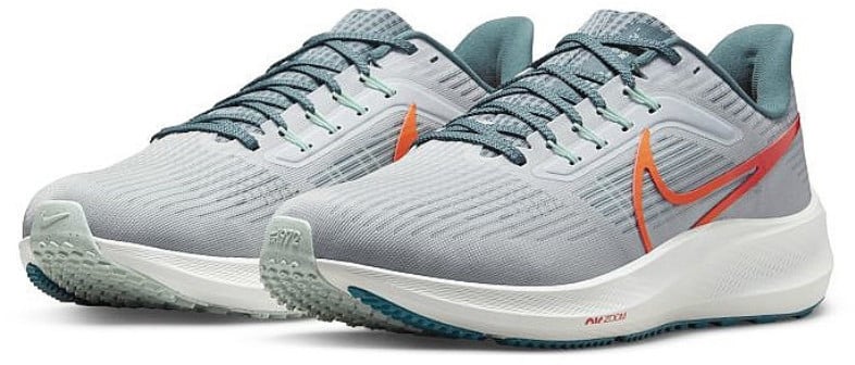 Nike Air Zoom Pegasus 39 Pure Platinum Total Orange Lichtgrijs