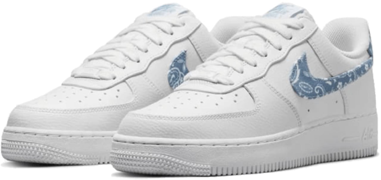 Nike Nike Air Force 1 Low Essential White Worn Blue Paisley Divers