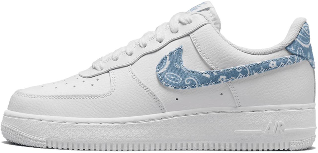 Nike Nike Air Force 1 Low Essential White Worn Blue Paisley Divers