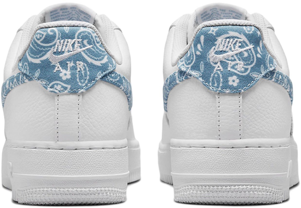 Nike Nike Air Force 1 Low Essential White Worn Blue Paisley Divers
