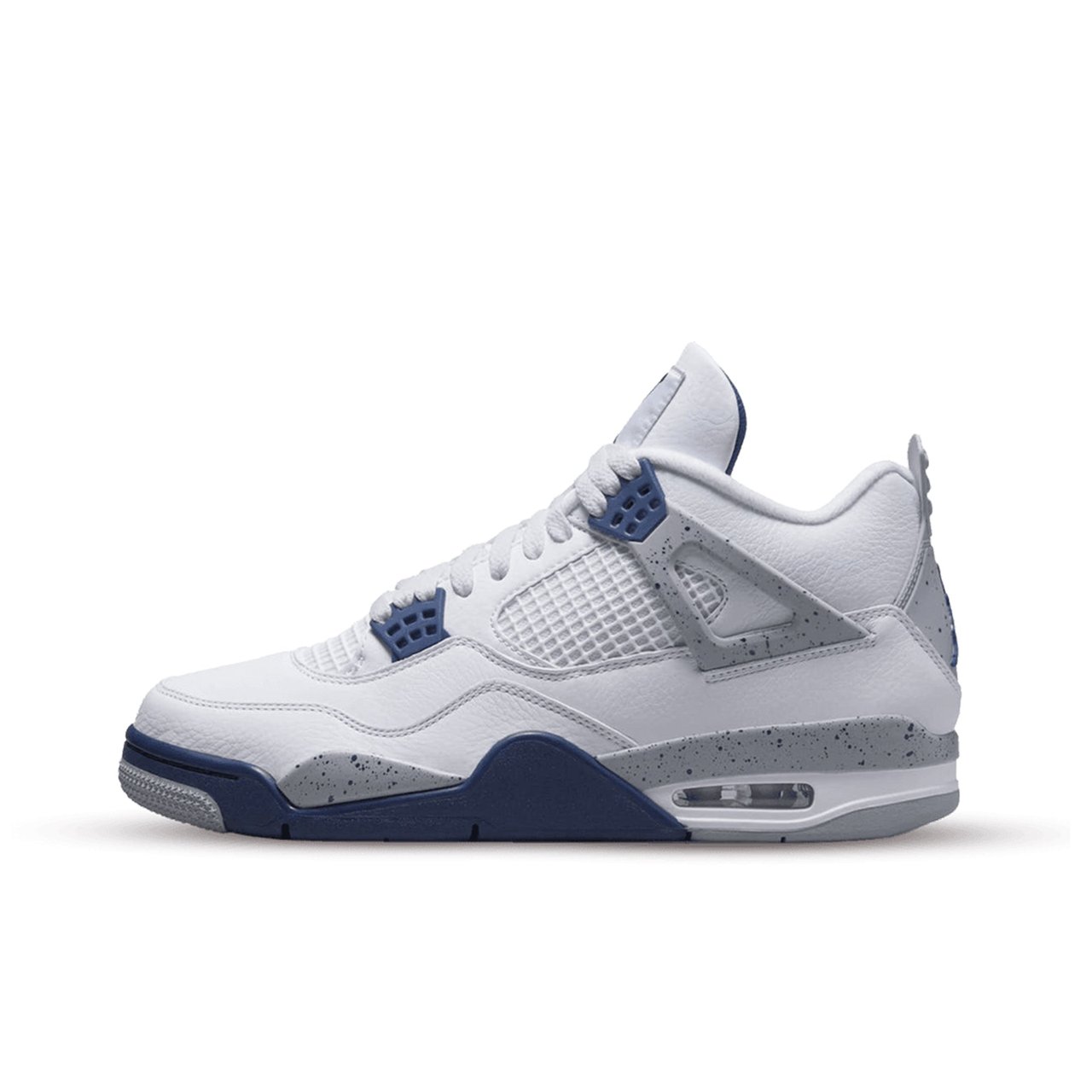 Nike Air Jordan 4 Retro White Midnight Navy Divers