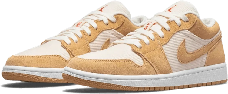 Nike Air Jordan 1 Low Corduroy Geel