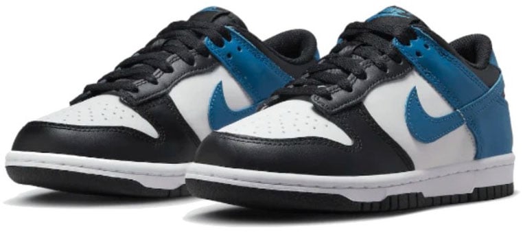 Nike Nike Dunk Low White Blue Black Blauw